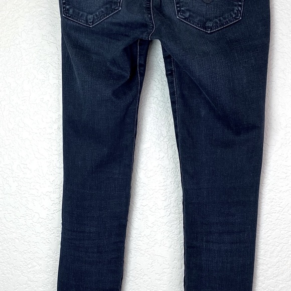 AG ADRIANO GOLDSCHMIED Dark Raw Hem the Absolute Legging Skinny Jeans Denim 25R - Picture 8 of 14